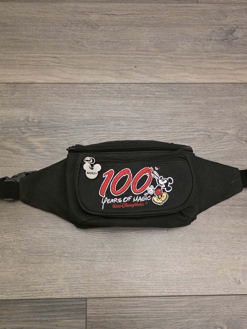Vintage Y2K Walt Disney World "100 Years of Magic" Mickey Mouse Fanny Pack / Wai